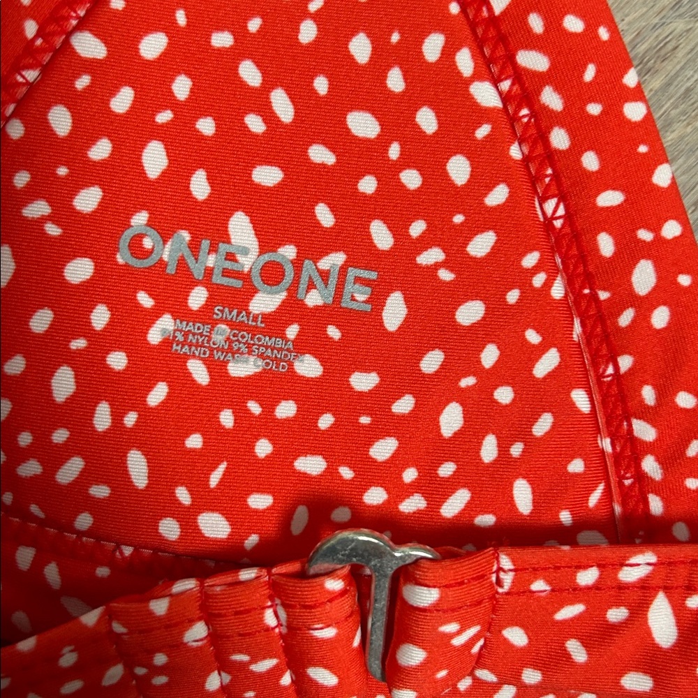 ONEONE KAMERON JESSE BIKINI Red Polka Dot Bikini Set triangle top retro pinup - Picture 8 of 12